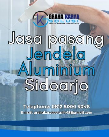 JASA PASANG JENDELA ALUMINIUM SIDOARJO