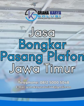 JASA BONGKAR PASANG PLAFON JAWA TIMUR