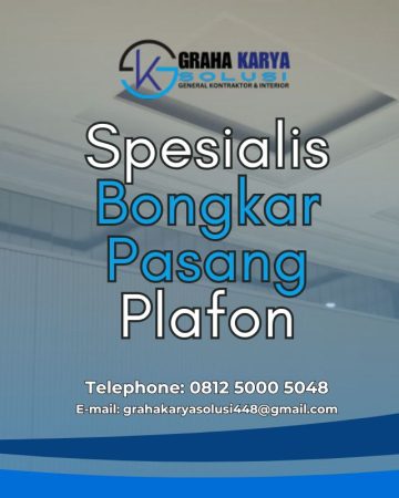 SPESIALIS BONGKAR PASANG PLAFON TERCEPAT