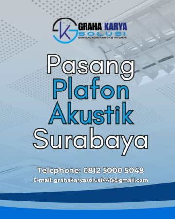 PASANG PLAFON AKUSTIK TERMURAH DI SURABAYA