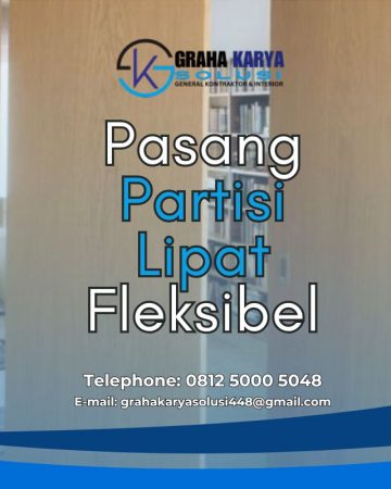 PASANG PARTISI LIPAT FLEKSIBEL & TAHAN LAMA