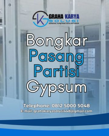 JASA BONGKAR PASANG PARTISI GYPSUM