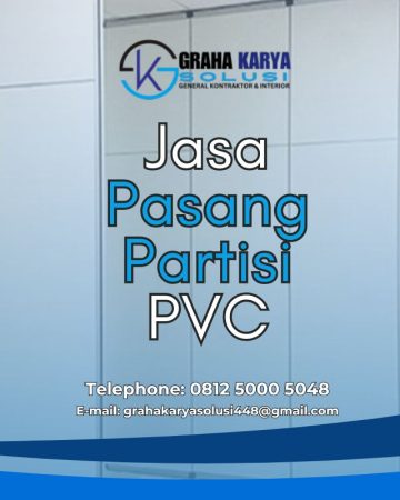 JASA PASANG PARTISI PVC PROFESIONAL