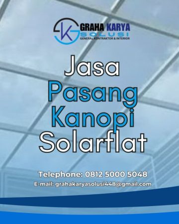 JASA PASANG KANOPI SOLARFLAT TERBAIK