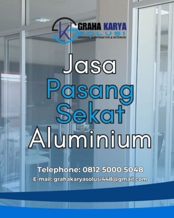 JASA PASANG SEKAT ALUMINIUM