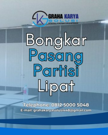 BONGKAR PASANG PARTISI LIPAT