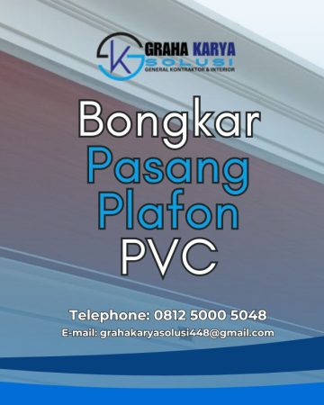 BONGKAR PASANG PLAFON PVC