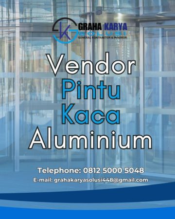VENDOR PINTU KACA ALUMINIUM