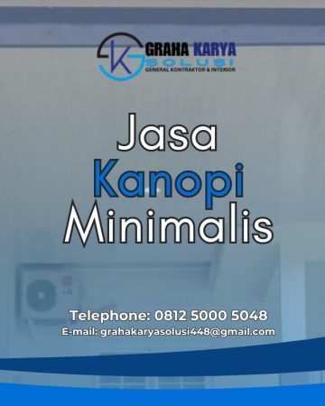 Aplikator Kanopi Minimalis, Solusi Elegan untuk Teras Anda