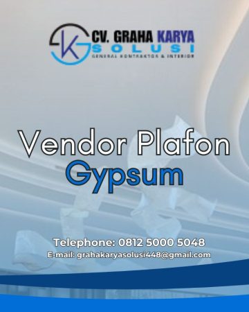Vendor Plafon Gypsum Terpercaya di Indonesia