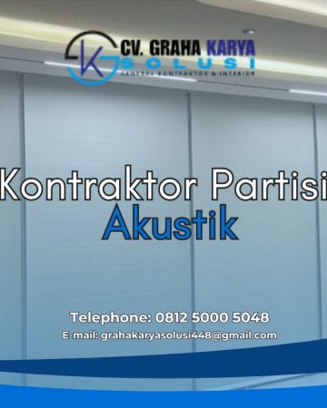 Kontraktor Partisi Akustik, Ruangan Nyaman dan Kedap Suara